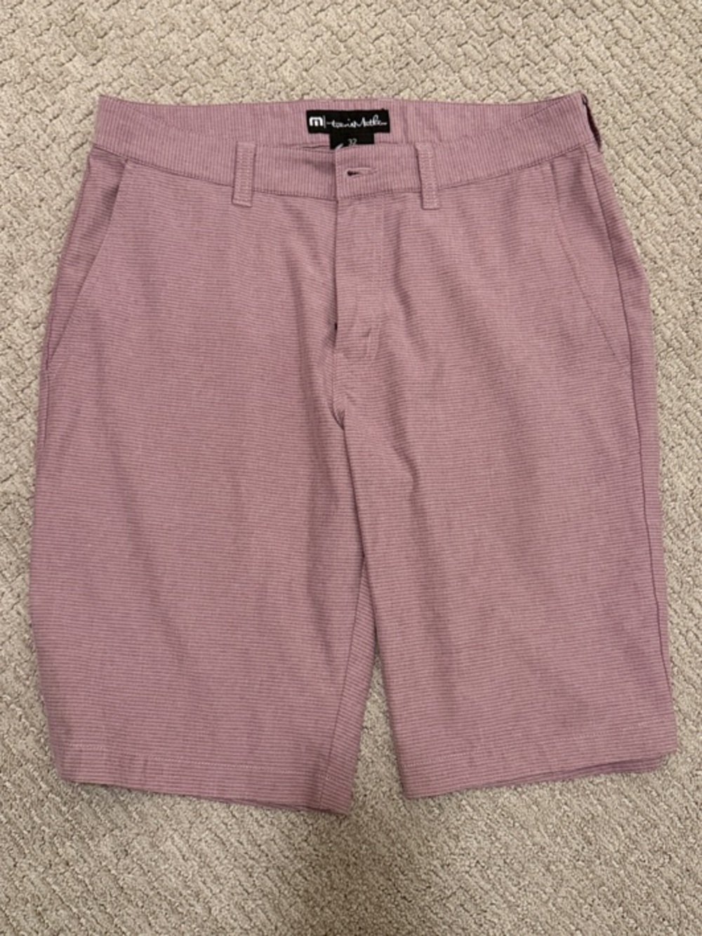 Travis Mathew Rose Knit Flat Front Shorts